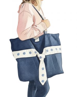 Patron Sac Cabas Cap Ferret - Version Prince