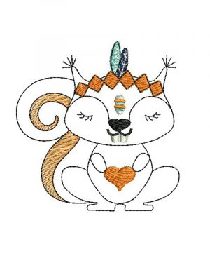 Broderie Petit écureuil